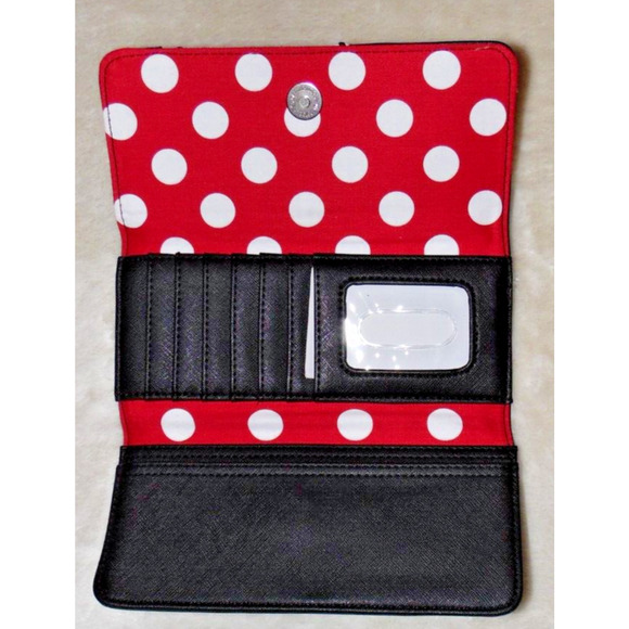 Loungefly Disney Parks Minnie Mouse All About The Bow Wallet NWT - Picture 3 of 6